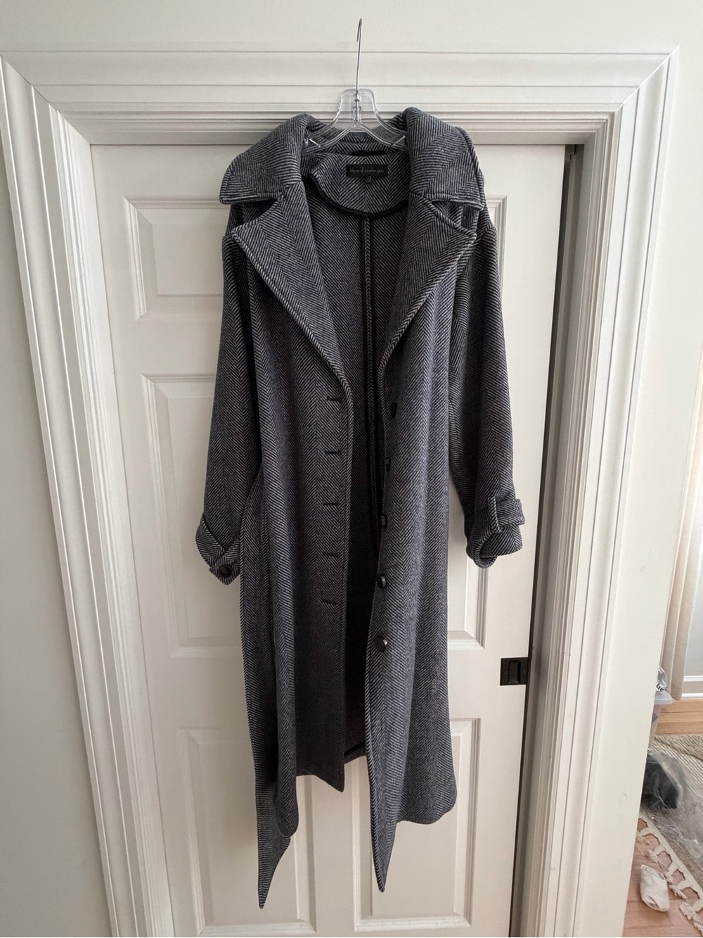 House of Harlow Chevron Trench Coat